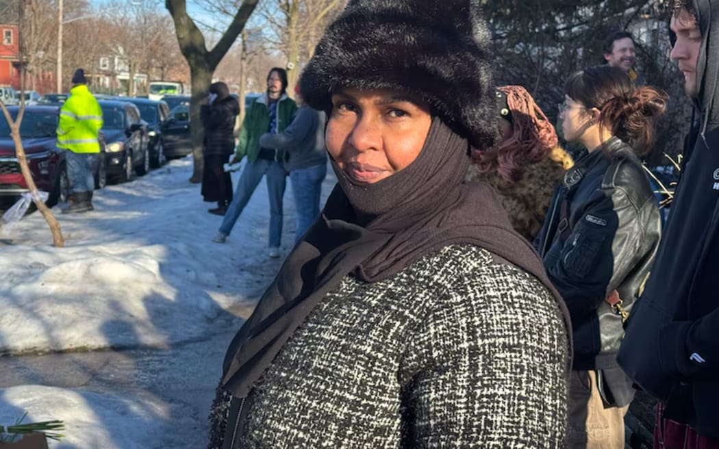 Fathmo Hassan says she became scared to be outside as ICE operations surged across Minneapolis. (ABC News: Phoebe Hosier)