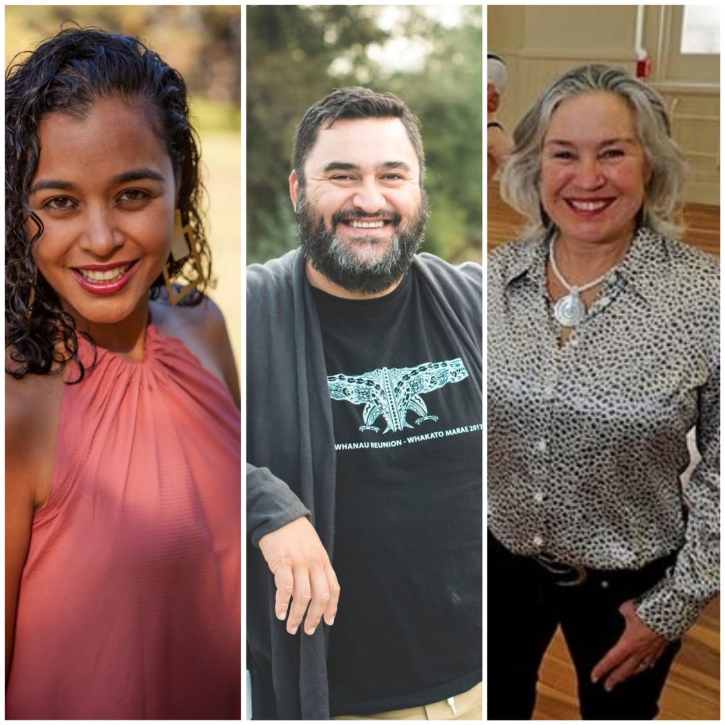 Dione Joseph, Tama Waipara and Lyne Pringle