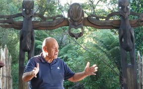 Ngāti Hine leader Waihoroi "Wassi" Shortland speaks at Ruapekapeka Pā.