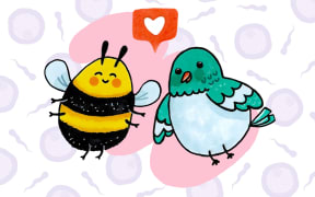 The Birds and The Bees. Illustration by Pinky Fang.