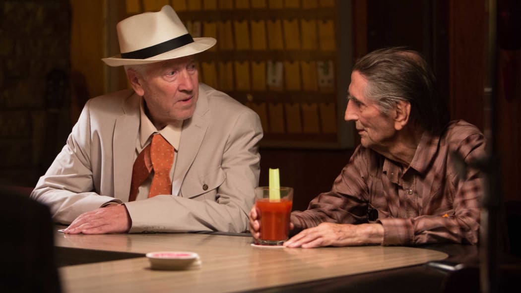 Still from the 2017 film Lucky, starring Harry Dean Stanton and featuring David Lynch.