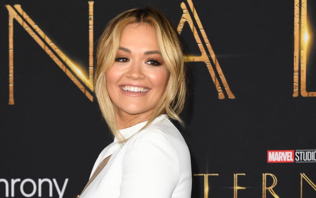 British singer Rita Ora arrives for Marvel Studios' "Eternals" premiere at the Dolby theatre in Los Angeles, 18 October, 2021.