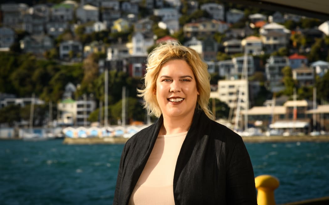 WELLINGTON, NEW ZEALAND - September 12: Portraits of Karnie Karmelita at Clyde Quay Wharf September 12, 2021 in Wellington, New Zealand. (Photo by Mark Tantrum/ http://marktantrum.com)