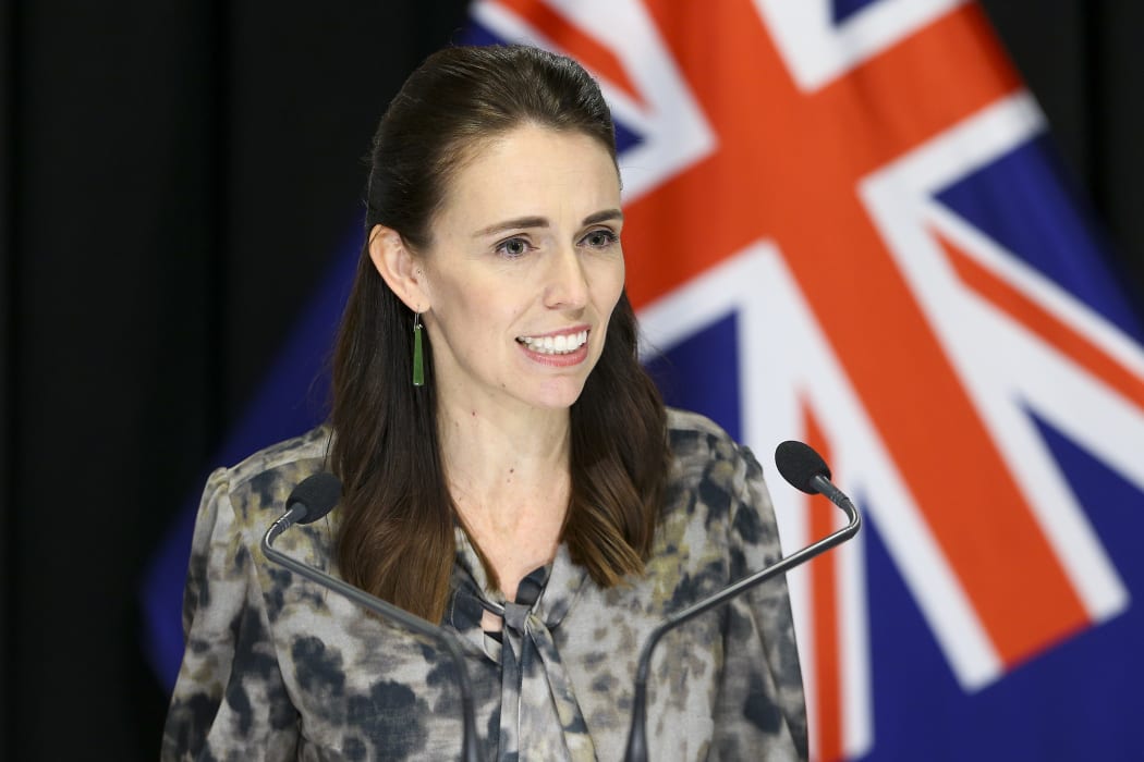 Prime Minister Jacinda Ardern speaks to media during a press conference at Parliament on April 02, 2020 in Wellington, New Zealand.