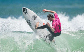 Daniel Farr during the New Zealand National Surfing Championships 2023.