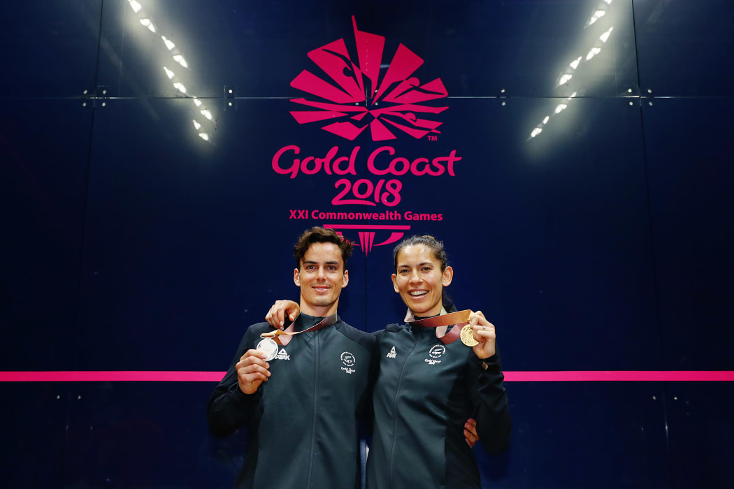 Joelle King won gold in the women's squah singles and Paul Coll took out silver in the men's singles at the Commonwealth Games.