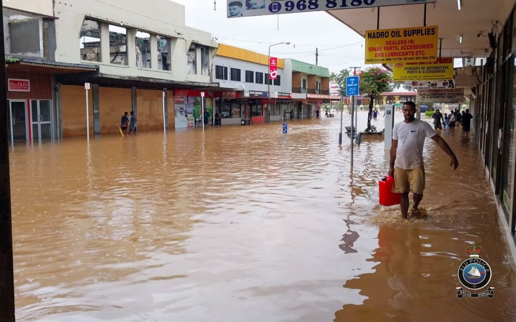 Floods in parts of Fiji on Christmas Day.