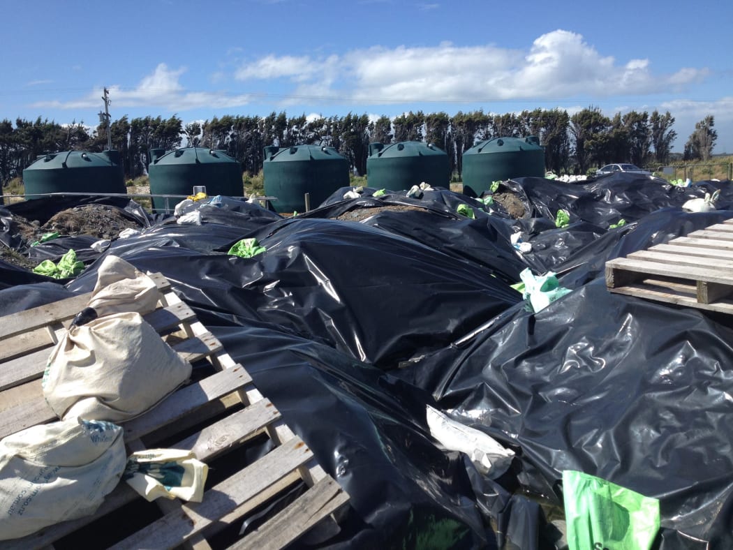 Ouvea premix - or dross - is stored in loose bags around Southland.