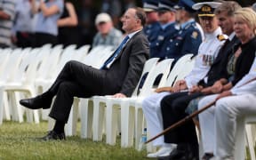 Prime Minister John Key takes a moment at Waitangi.