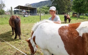 Helen Ngawha, who looks after the ponies