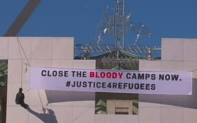 Protest at Australian Parliament