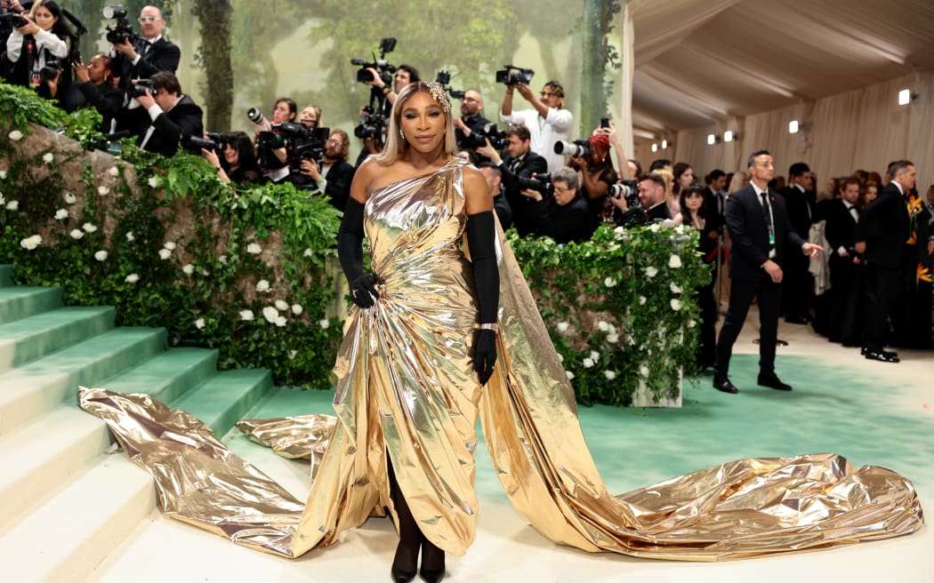 NEW YORK, NEW YORK - MAY 06: Serena Williams attends The 2024 Met Gala Celebrating "Sleeping Beauties: Reawakening Fashion" at The Metropolitan Museum of Art on May 06, 2024 in New York City. (Photo by Dimitrios Kambouris/Getty Images for The Met Museum/Vogue)