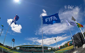 FIFA flag at North Harbour Stadium
