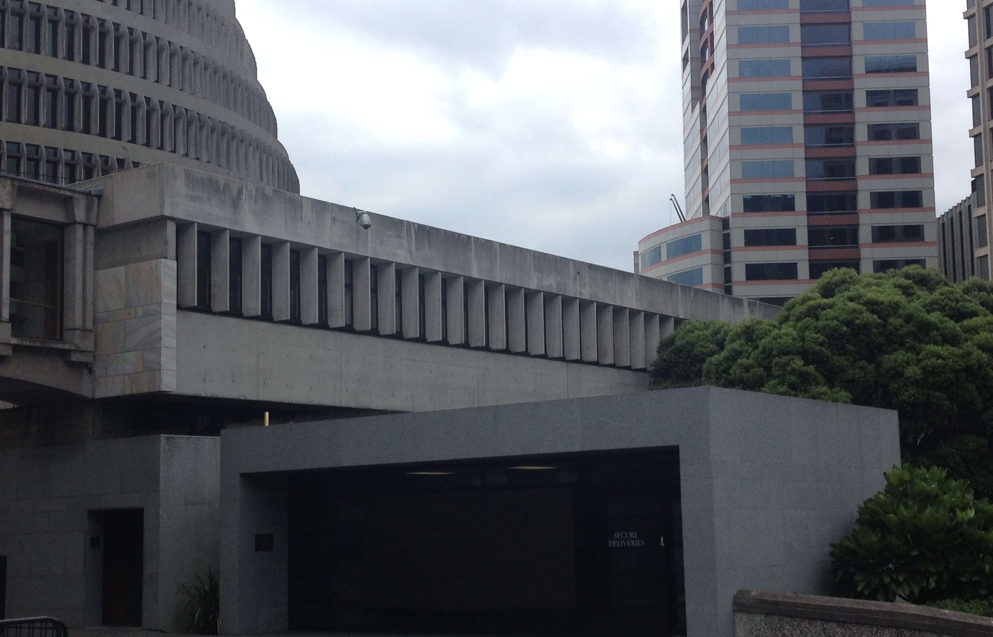 Parliament's Press Gallery annexe: the "brutalist and earthquake prone" home of political journalists.