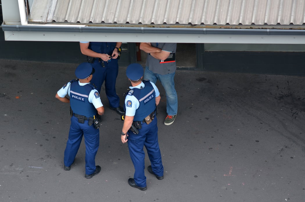 AUCKLAND - MAR 30 2017:New Zealand Police officers on crime respond. With over 11,000 staff it is the largest law enforcement agency in New Zealand