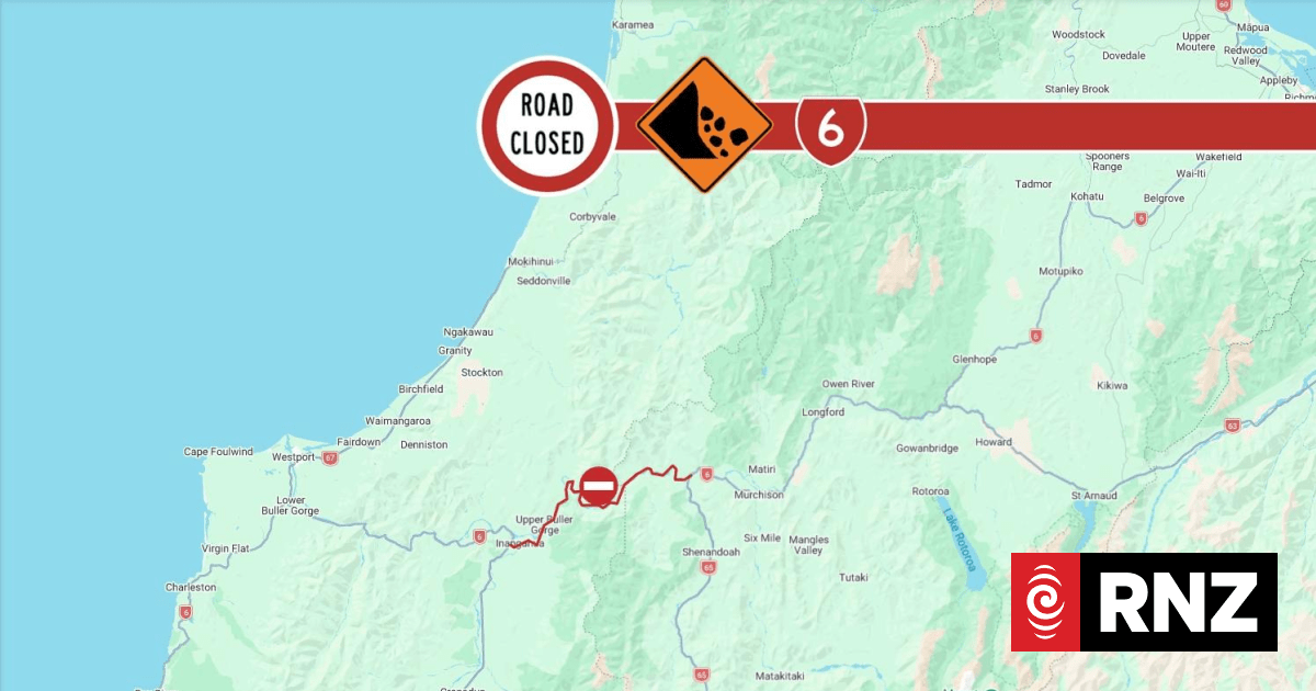 State Highway 6, upper Buller Gorge Road reopens after slip