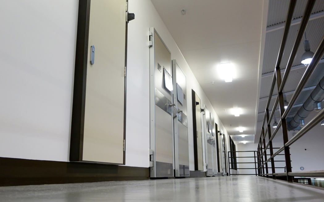 A cell block at Auckland South Corrections Facility.