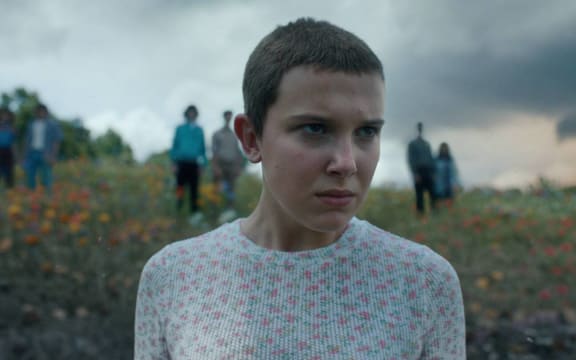 Stranger Things Season 4 on Netflix, starring Millie Bobby Brown.