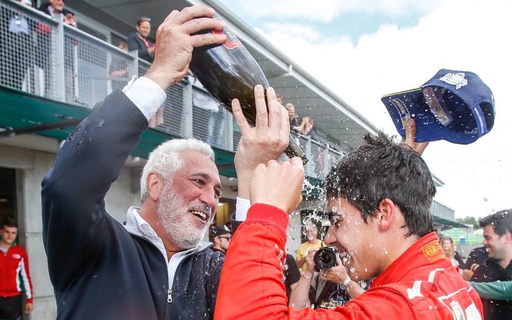 Lawrence Stroll and his son and F1 driver Lance Stroll.