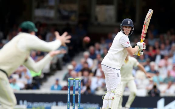 Harry Brook of England is caught by Steve Smith of Australia, Ashes, 2023.