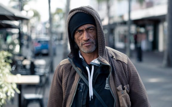 Major Keelan begs on the streets of Napier to feed his addiction.