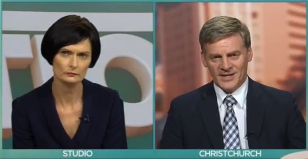 Bill English on TV3's The Nation telling host Lisa Owen 40 new houses are being completed in Auckland every working day.