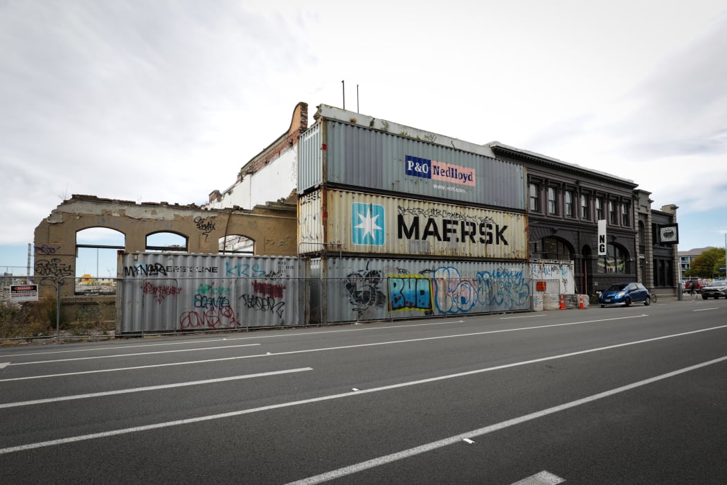The last building left on the site, the NG building
