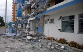 Houses and hotels in Esmeraldas province were damaged by the earthquake.