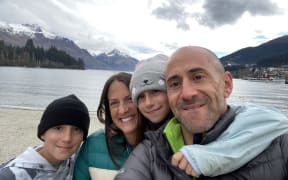 US gastroenterologist Wesley Kasen with wife Marnie, son Max (11) and daughter Samantha (9).