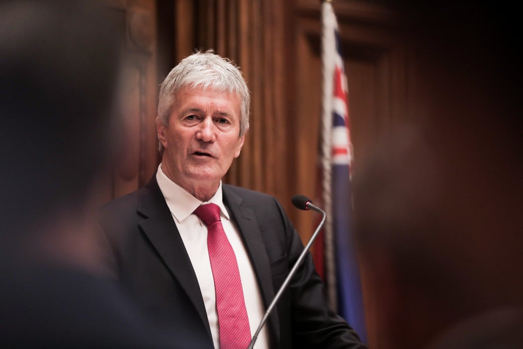 Agriculture Minister Damien O'Connor at the government's announcement on agricultural emission 24 October