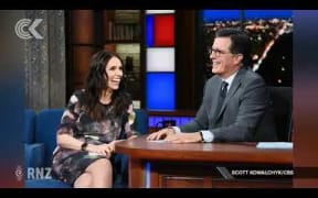 Jacinda Ardern makes audience laugh on Stephen Colbert's show: RNZ Checkpoint
