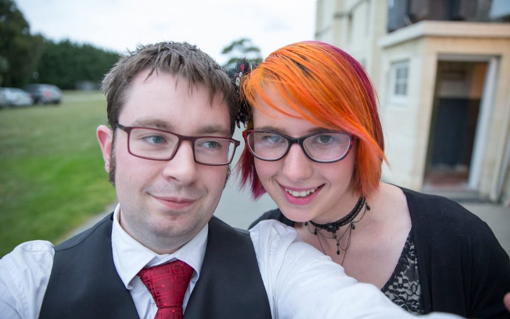 Riley Baker and partner Amy McCarthy