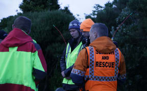 Search and rescue workers preparing to search for missing Auckland woman Kim Bambus.