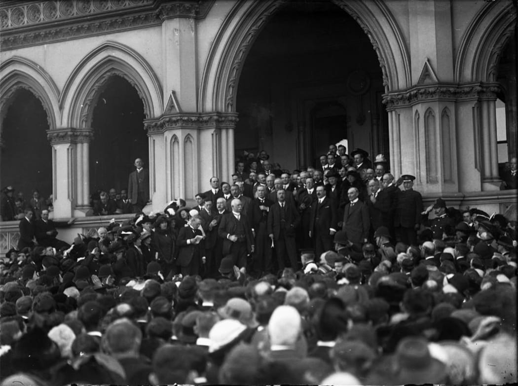 5 August 1914 - The announcement that Britain, and therefore New Zealand is at  war with Germany