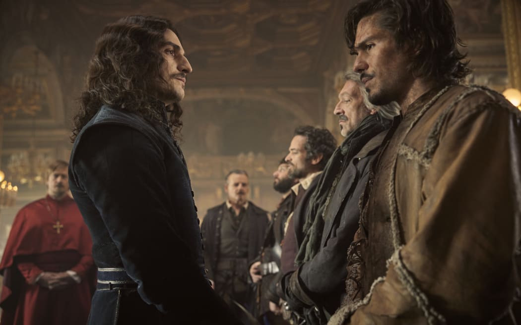 Still from the 2023 epic French film The Three Musketeers: D'Artagnan, the first of a two-part adaptation of the Alexandre Dumas novel