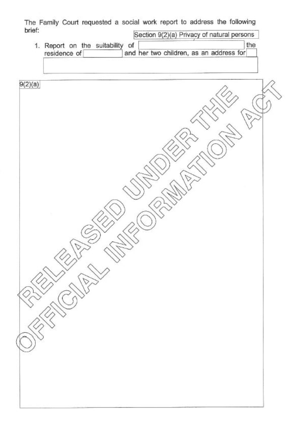 An example of a typical page in the report released to RNZ.
