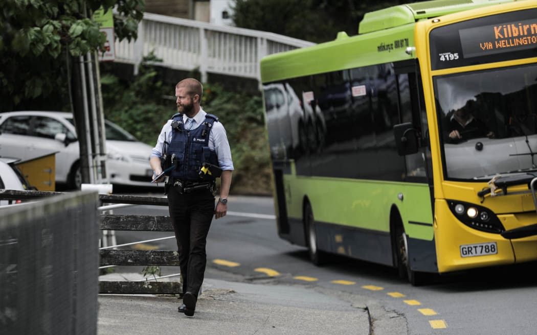 Police at a house in the Wellington suburb of Roseneath after two people were found dead.