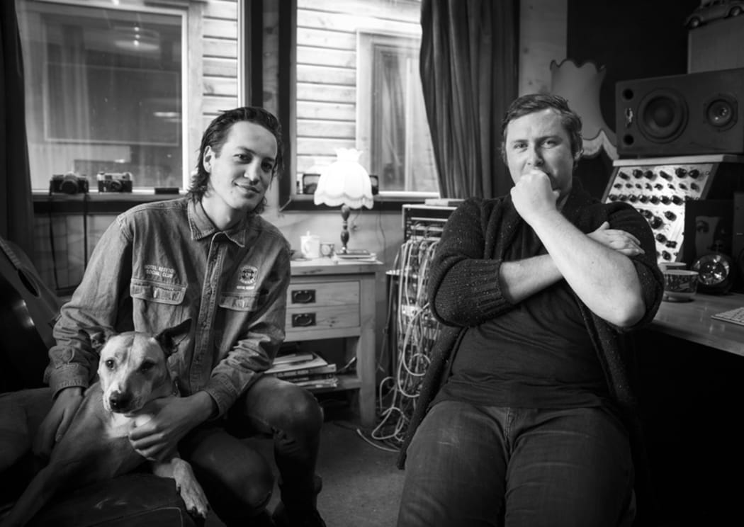 Ben Edwards (R) with Marlon Williams.