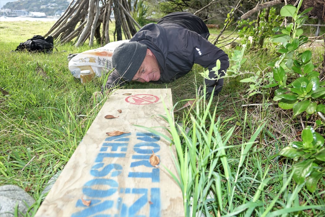 Volunteer trapper Andrew Fidler