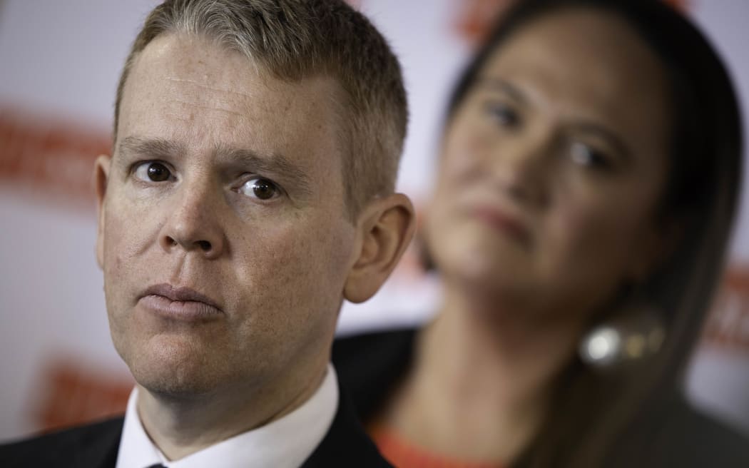 Labour leader Chris Hipkins and deputy leader Carmel Sepuloni