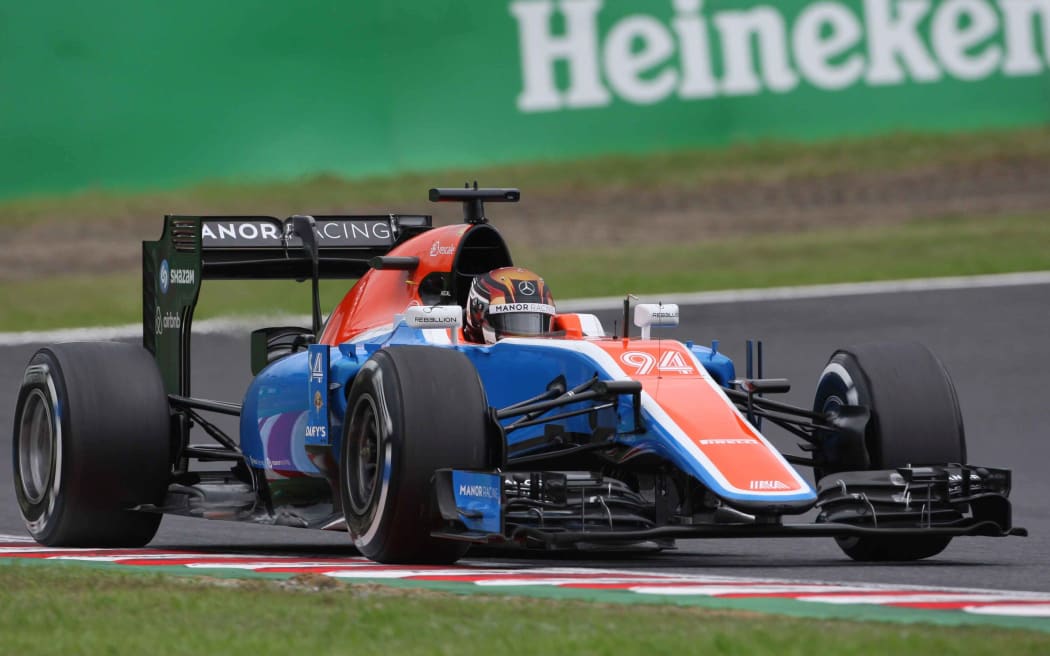Pascal Wehrlein driving for Manor F1.
