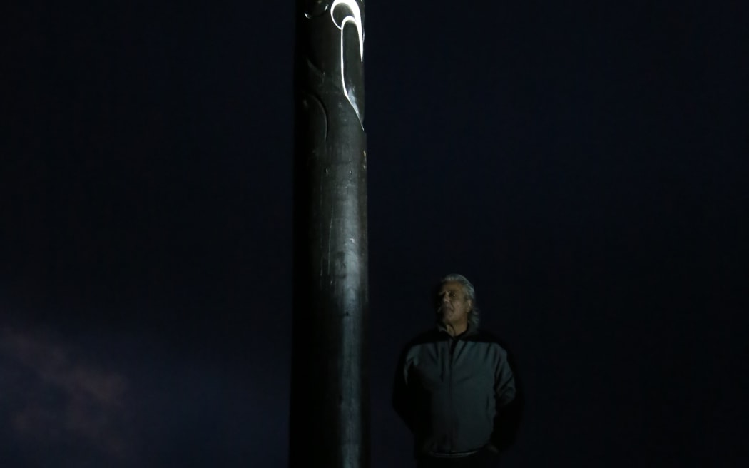 Te Rarawa leader Haami Piripi said it was an emotional experience putting the rāhui pou back in place.