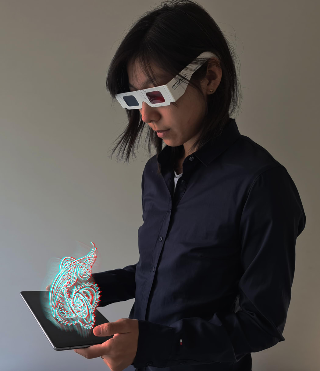 Kōrero Paki takes five key moments from Maori creation tradition and transforms them into 3D holographic sculptures displayed on personal hand-held device