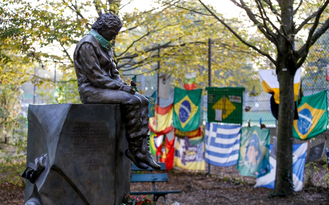 Tributes to Ayrton Senna.