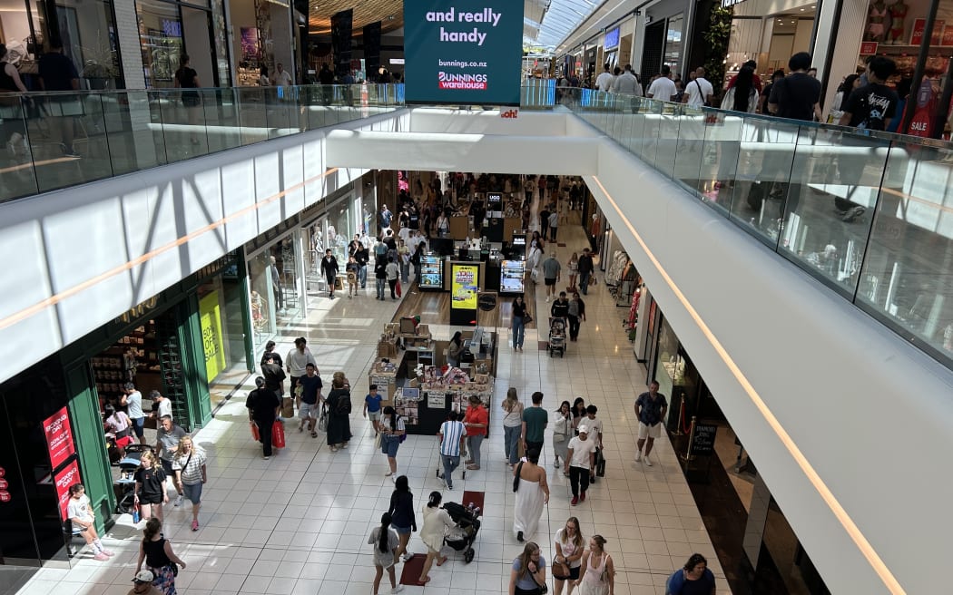 Shoppers at Sylvia Park, Auckland, on Boxing Day 2025.