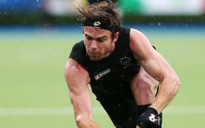 The Black Sticks' Andy Hayward in action.
