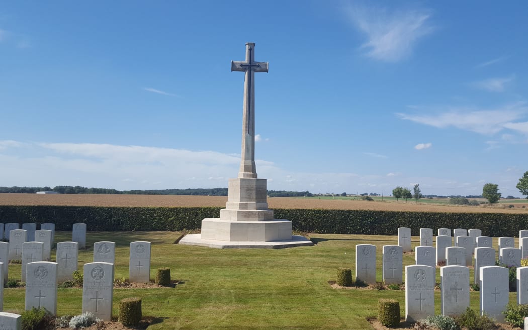 Caterpillar Valley Cemetery near Longueval, where commemorations of the 100th anniversary of the Battle of the Somme will take place.