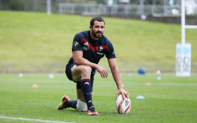 French back Geoffrey Doumayrou at a training session ahead of the upcoming test series against the All Blacks.
