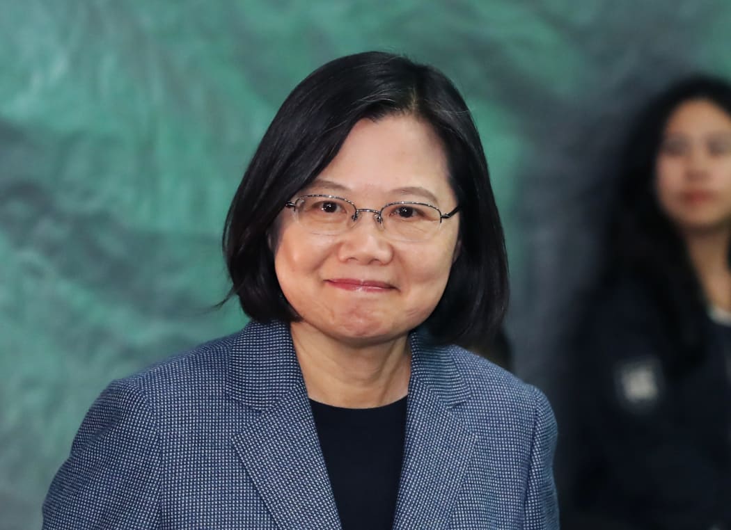 Tsai Ing-wen, current president of the Republic of China, attends a press conference after being shoo-in for the Taiwanese Presidential Election in Taipei City, Taiwan on January 11, 2020. Taiwan Democratic Party Tsai Ing wen got re-elected for another term in power.   ( The Yomiuri Shimbun )