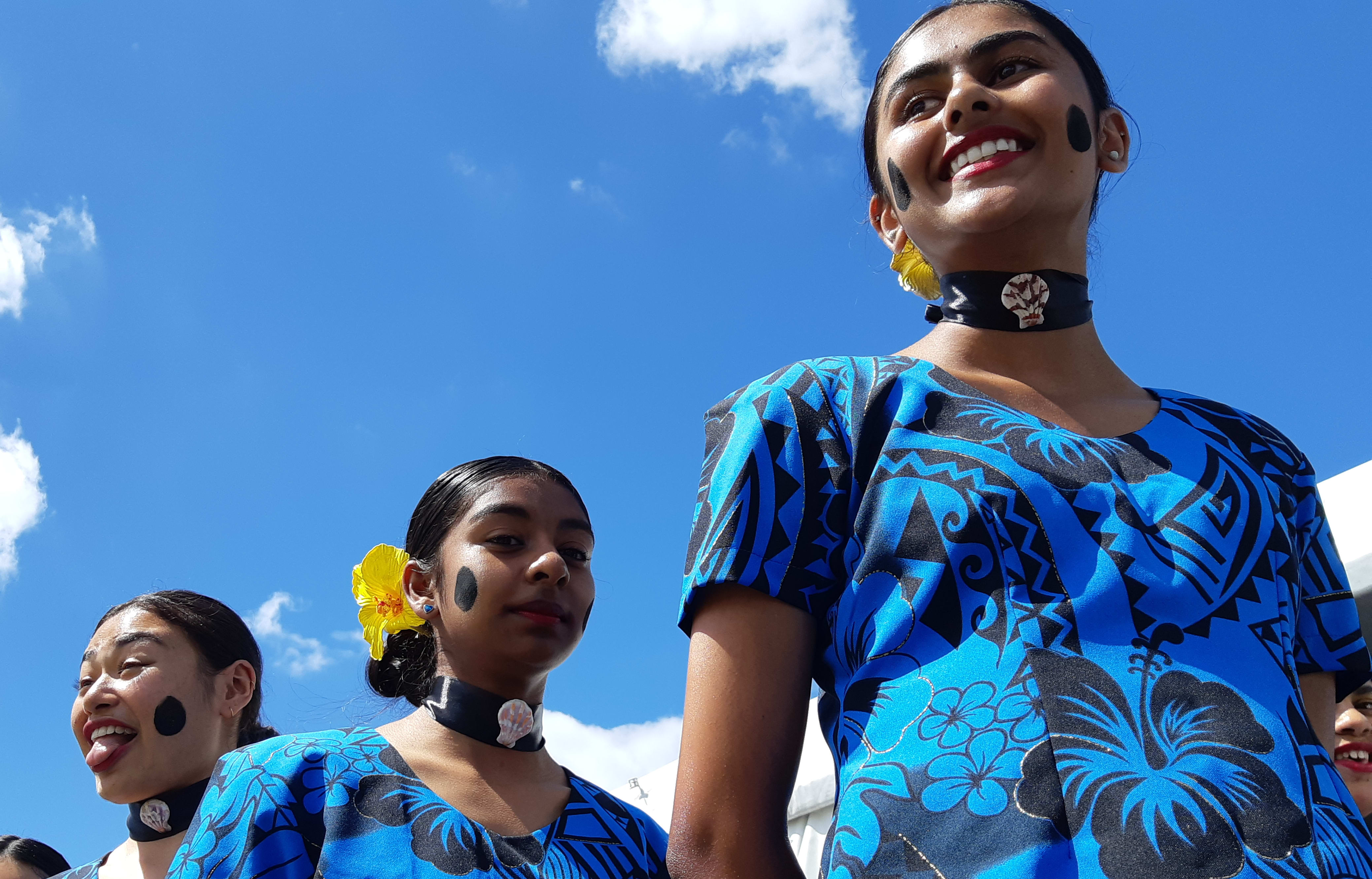Epsom Girls Grammar's Fijian dance troupe prepare to perform at Polyfest